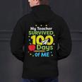 My Teacher Survived 100 Days Of Me Men's Hoodie Back Print, gift for family, gift for coworker My Teacher Survived 100 Days Of Me Men's Hoodie Back Print, gift for family, gift for coworker