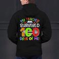 My Teacher Survived 100 Days Of Me 100 Days Of School Men's Hoodie Back Print, gift for family, gift for coworker My Teacher Survived 100 Days Of Me 100 Days Of School Men's Hoodie Back Print, gift for family, gift for coworker