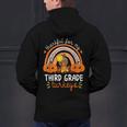 Teacher Thanksgiving Thankful For My Third Grade Turkeys Men's Hoodie Back Print, gift for family, gift for coworker