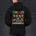 Teacher Of Tiny Superheroes Teach 100th Day Of School Men Women Girls Kids Men's Hoodie Back Print, gift for family, gift for coworker