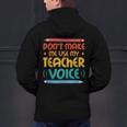 Teacher Voice Teacherlife Primary School Teacher Men's Hoodie Back Print, gift for family, gift for coworker Teacher Voice Teacherlife Primary School Teacher Men's Hoodie Back Print, gift for family, gift for coworker