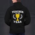 Teacher Of The Year For Men Women Men's Hoodie Back Print, gift for family, gift for coworker