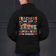 Teachers Are Just Superheroes In Disguise Back To School Men's Hoodie Back Print, gift for family, gift for coworker