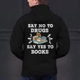 Teachers Red Ribbon Week Say No To Drugs Say Yes To Books Men's Hoodie Back Print, gift for family, gift for coworker Teachers Red Ribbon Week Say No To Drugs Say Yes To Books Men's Hoodie Back Print, gift for family, gift for coworker