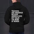 Teachers Are Underpaid Because America Does Not Value Men Women Men's Hoodie Back Print, gift for family, gift for coworker Teachers Are Underpaid Because America Does Not Value Men Women Men's Hoodie Back Print, gift for family, gift for coworker