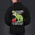 Teachersaurus Rex Dinosaur Like A Normal Teacher Saurus Men's Hoodie Back Print, gift for family, gift for coworker Teachersaurus Rex Dinosaur Like A Normal Teacher Saurus Men's Hoodie Back Print, gift for family, gift for coworker