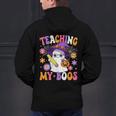 Teaching My Boos Teacher Ghost Teach Halloween Teacher Men's Hoodie Back Print, gift for family, gift for coworker