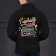 Teaching Is My Jam Groovy Retro Teacher Back To School Men's Hoodie Back Print, Groovy Teacher Hoodies, gift for family, gift for coworker
