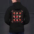 Teaching Is My Jam Strawberry Kinder Team Teacher Men's Hoodie Back Print, gift for family, gift for coworker Teaching Is My Jam Strawberry Kinder Team Teacher Men's Hoodie Back Print, gift for family, gift for coworker