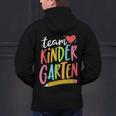Team Kindergarten Teacher Student Back To School Men's Hoodie Back Print, gift for family, gift for coworker