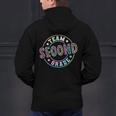Team Second Grade Teacher Student Back To School 2nd Grade Men's Hoodie Back Print, 2nd Grade Teacher Hoodies, gift for family, gift for coworker