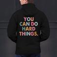Test Day Teacher You Can Do Hard Things Women Kids Men's Hoodie Back Print, gift for family, gift for coworker Test Day Teacher You Can Do Hard Things Women Kids Men's Hoodie Back Print, gift for family, gift for coworker
