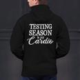 Testing Season Is My Cardio Teacher Test Day Men's Hoodie Back Print, gift for family, gift for coworker Testing Season Is My Cardio Teacher Test Day Men's Hoodie Back Print, gift for family, gift for coworker