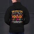 Thankful For My 1st Grade Turkeys Thanksgiving Teacher Fall Men's Hoodie Back Print, gift for family, gift for coworker