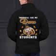 Thankful For My Dance Students Thanksgiving Turkey Teacher For Men Women Girls Kids Men's Hoodie Back Print, gift for family, gift for coworker