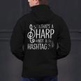 That's a Sharp Not a Hashtag Music Teacher Musicians Men's Hoodie Back Print, gift for family, gift for coworker That's a Sharp Not a Hashtag Music Teacher Musicians Men's Hoodie Back Print, gift for family, gift for coworker