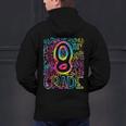 Tie Dye 8th Grade Typography Team Eighth Grade Teacher Men's Hoodie Back Print, gift for family, gift for coworker