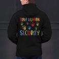 Tiny Human Security Preschool Childcare Teacher Babysitters Men's Hoodie Back Print, gift for family, gift for coworker