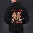 Tis The Season Reading Christmas Shirt Book Lovers Teacher Men's Hoodie Back Print, gift for family, gift for coworker