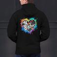 TK Teacher Transitional Kindergarten Heart Back To School Men's Hoodie Back Print, gift for family, gift for coworker