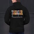 Toddler Teacher Retro Groovy Women Happy First Day Of School Men's Hoodie Back Print, Groovy Teacher Hoodies, gift for family, gift for coworker Toddler Teacher Retro Groovy Women Happy First Day Of School Men's Hoodie Back Print, Groovy Teacher Hoodies, gift for family, gift for coworker