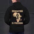 History Education Is Freedom African Map Black Teacher Men's Hoodie Back Print, History Teacher Hoodies, gift for family, gift for coworker History Education Is Freedom African Map Black Teacher Men's Hoodie Back Print, History Teacher Hoodies, gift for family, gift for coworker