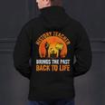 History Teacher Brings Past Back To Life Halloween Zombie Men's Hoodie Back Print, History Teacher Hoodies, gift for family, gift for coworker History Teacher Brings Past Back To Life Halloween Zombie Men's Hoodie Back Print, History Teacher Hoodies, gift for family, gift for coworker