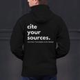 History Teacher Cite Your Sources Men's Hoodie Back Print, History Teacher Hoodies, gift for family, gift for coworker History Teacher Cite Your Sources Men's Hoodie Back Print, History Teacher Hoodies, gift for family, gift for coworker