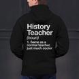 History Teacher Definition Back To School First Day Men's Hoodie Back Print, History Teacher Hoodies, gift for family, gift for coworker