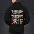 Tough Enough To Be a Paraprofessional Groovy Sped Teacher Men's Hoodie Back Print, Groovy Teacher Hoodies, gift for family, gift for coworker