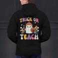 Trick Or Teach Ghost Teacher School Halloween Men Women Men's Hoodie Back Print, gift for family, gift for coworker