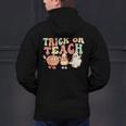 Trick Or Teach Pumpkin Candy Corn Ghost Halloween Teacher Men's Hoodie Back Print, gift for family, gift for coworker Trick Or Teach Pumpkin Candy Corn Ghost Halloween Teacher Men's Hoodie Back Print, gift for family, gift for coworker