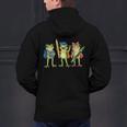 Trio Cute Frogs Welcome Back To School Teachers Girls Boys Men's Hoodie Back Print, gift for family, gift for coworker