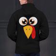 Turkey Face Halloween Costume Thanksgiving Teacher Nurse Men's Hoodie Back Print, gift for family, gift for coworker Turkey Face Halloween Costume Thanksgiving Teacher Nurse Men's Hoodie Back Print, gift for family, gift for coworker