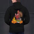 Turkey Reading Books Fall Thanksgiving Teacher Book Men's Hoodie Back Print, gift for family, gift for coworker Turkey Reading Books Fall Thanksgiving Teacher Book Men's Hoodie Back Print, gift for family, gift for coworker