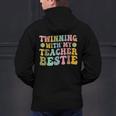 Twinning With My Teacher Bestie Twin Day Matching Teachers For Men Women Girls Kids Men's Hoodie Back Print, gift for family, gift for coworker