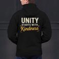 Unity Kindness Shirt Women Teachers Kids Unity Day Orange Men's Hoodie Back Print, gift for family, gift for coworker