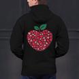 Valentines Day Teacher Hearts Apple Love Teach Women Men Men's Hoodie Back Print, gift for family, gift for coworker