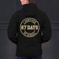 Vintage I Survived 67 Days Of School Teachers Students Men's Hoodie Back Print, gift for family, gift for coworker Vintage I Survived 67 Days Of School Teachers Students Men's Hoodie Back Print, gift for family, gift for coworker