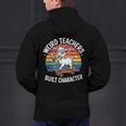 Weird Teachers Build Character Teacher Men's Hoodie Back Print, gift for family, gift for coworker Weird Teachers Build Character Teacher Men's Hoodie Back Print, gift for family, gift for coworker