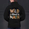 Wild About Math Cute Teacher Student Math Club Men's Hoodie Back Print, gift for family, gift for coworker
