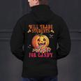 Will Trade Students For Candy Teacher Cute Halloween Pumpkin Men's Hoodie Back Print, gift for family, gift for coworker Will Trade Students For Candy Teacher Cute Halloween Pumpkin Men's Hoodie Back Print, gift for family, gift for coworker