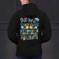 World Down Syndrome Day Awareness T21 Teacher Women Men Kids Men's Hoodie Back Print, gift for family, gift for coworker