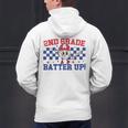 2nd Grade Batter Up Back To School Baseball Teacher Kids Men's Hoodie Back Print, 2nd Grade Teacher Hoodies, gift for family, gift for coworker