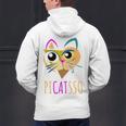 Abstract Cat Art Picatsso Shirt For Art Teachers Men's Hoodie Back Print, gift for family, gift for coworker