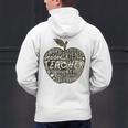 Apple Camoflauge Clothing Camo Student Teacher Cute School Men's Hoodie Back Print, gift for family, gift for coworker Apple Camoflauge Clothing Camo Student Teacher Cute School Men's Hoodie Back Print, gift for family, gift for coworker