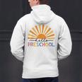 Back To School Hello Preschool For Kids Teacher Women Men's Hoodie Back Print, gift for family, gift for coworker