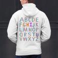 Back To School Kindergarten Alphabet ABC Teacher Women Kids Men's Hoodie Back Print, gift for family, gift for coworker Back To School Kindergarten Alphabet ABC Teacher Women Kids Men's Hoodie Back Print, gift for family, gift for coworker