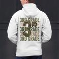 Camo Team 3rd Grade Squad Back To School Teacher Kids Boys Men's Hoodie Back Print, gift for family, gift for coworker