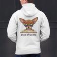 Chihuahua 100 Days Of School Rainbow Glasses Teacher Men's Hoodie Back Print, gift for family, gift for coworker